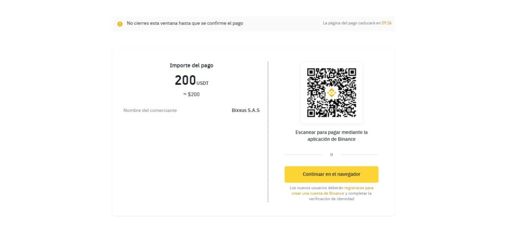 qr de retiro Binance a nequi, bixxus
